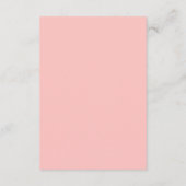 Roze Kersenbloesem Bruidsuitnodiging Kaart (Achterkant)