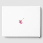 Roze Kersenbloesem Bruiloft Gastenboek (Achterkant)