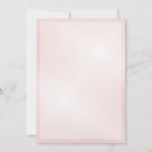 Roze Kersenbloesem Bruiloft Kaart (Achterkant)