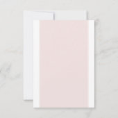 Roze Kersenbloesem Bruiloft Menu en (Achterkant)