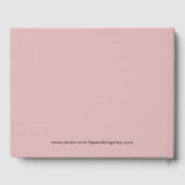 Roze Kersenbloesem Bruiloft of Douche Gastenboek (Achterkant)