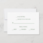 Roze Kersenbloesem Bruiloft RSVP (Achterkant)