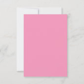 Roze Kersenbloesem Bruiloft RSVP Kaartje (Achterkant)