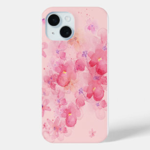 roze kersenbloesem iPhone 15 case