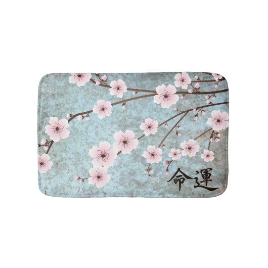 Roze kersenbloesem "Destiny" Badmat (Voorkant)