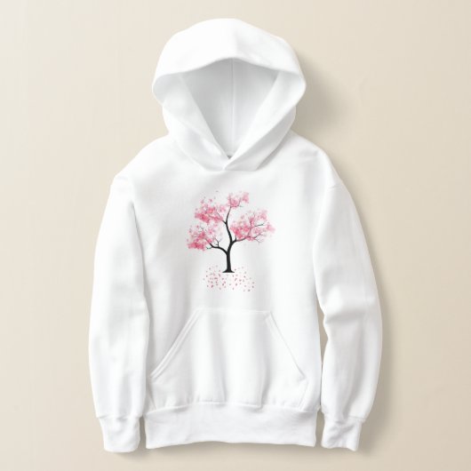  roze kersenbloesem donkere Waterverf (Laagn)