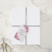 Roze kersenbloesem. Floral bruiloft dank u Cadeaulabel (Met Touw)