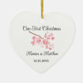 Roze Kersenbloesem Huwelijkscadeau Sakura  Keramisch Ornament (Voorkant)