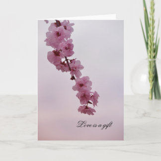 Roze Kersenbloesem Kaart
