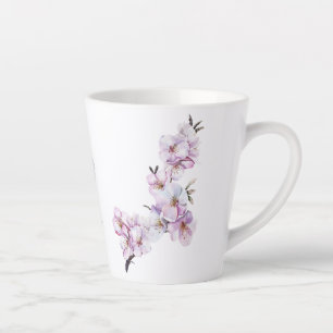 Roze Kersenbloesem Keramiek Latte Mok