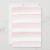 Roze Kersenbloesem Krans Meisje 1e Verjaardag Kaart (Achterkant)