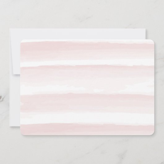 Roze Kersenbloesem Krans Meisje Foto Verjaardag Kaart (Achterkant)