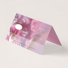 roze kersenbloesem lente bruiloft kaart