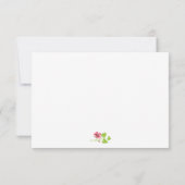 Roze kersenbloesem lente bruiloft RSVP (Achterkant)