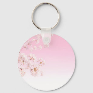 Roze Kersenbloesem Lente Sereniteit Sleutelhanger