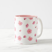 Roze Kersenbloesem Mok (Voorkant rechts)