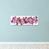 roze kersenbloesem mooie bloemige kunst canvas afdruk (Insitu (Houten vloer))