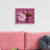  roze kersenbloesem mooie moderne bloemen canvas afdruk (Insitu (Woonkamer))