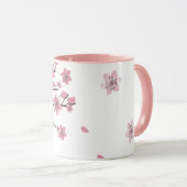 Roze Kersenbloesem Mooie Mok (Voorkant rechts)
