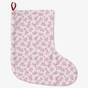 Roze Kersenbloesem Naadloos Bloempatroon Grote Kerstsok