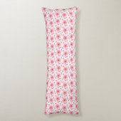 Roze Kersenbloesem Patroon Lichaamskussen (Achterkant (Verticaal))