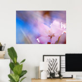 Roze kersenbloesem poster (Thuiskantoor)