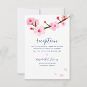 Roze Kersenbloesem Receptie Kaart (Voorkant)