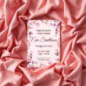 Roze Kersenbloesem Regenbui Kaart