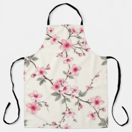 Roze Kersenbloesem Sakura Bloempatroon Lente Schort