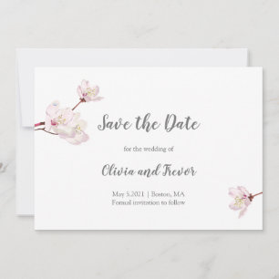Roze Kersenbloesem Sakura Japanse bruiloft Save The Date