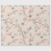 Roze Kersenbloesem Sakura Patroon op Roze (2) Cadeaupapier (Vlak)