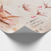 Roze Kersenbloesem Serene Landschap (5) Cadeaupapier (Hoek)