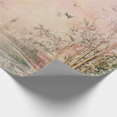 Roze Kersenbloesem Serene Landschap (8) Cadeaupapier (Hoek)