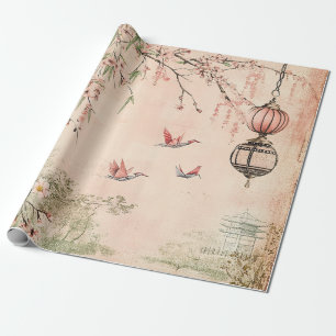 Roze Kersenbloesem Sereniteit Landschap (7) Cadeaupapier