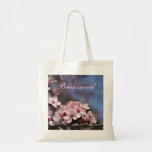 roze kersenbloesem trouwtas tote bag