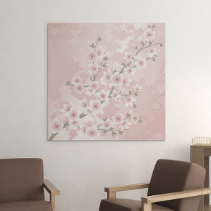 Roze Kersenbloesem uit Grandioze Tijdperk Canvas Afdruk