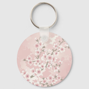 Roze Kersenbloesem uit het verleden Sleutelhanger