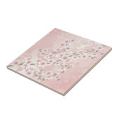 Roze Kersenbloesem uit het verleden Tegeltje (Zijkant)