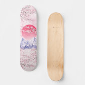 Roze Kersenbloesem Volwassen Jeugd Girly Beginner Persoonlijk Skateboard (Voorkant)