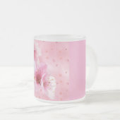 Roze Kersenbloesem Waterverf Bloem Mok (Voorkant rechts)