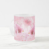 Roze Kersenbloesem Waterverf Bloem Mok (Voorkant links)