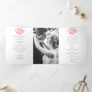 Roze Kersenbloesem waterverf Drieluik Programma