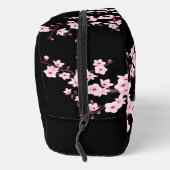 Roze Kersenbloesem Zwarte Monogram Toilettasje (Rechts)