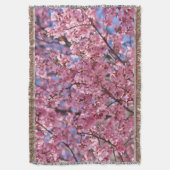 Roze Kersenbloesemhemel Deken (Voorkant Verticaal)