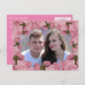  roze kersenbloesems Bedankt Briefkaart (Voorkant / Achterkant)