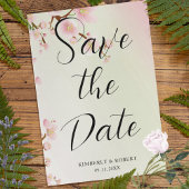 Roze kersenbloesems bloeien kaart