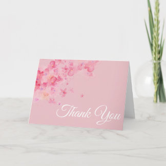 Roze Kersenbloesems Dankjewel Card Bedankkaart
