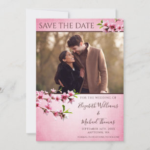 Roze Kersenbloesems  Foto Save the Date