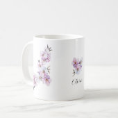 Roze Kersenbloesems Keramisch Koffiemok (Voorkant links)