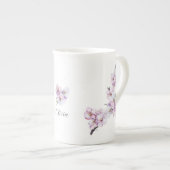 Roze Kersenbloesems Porselein Kop (Voorkant rechts)